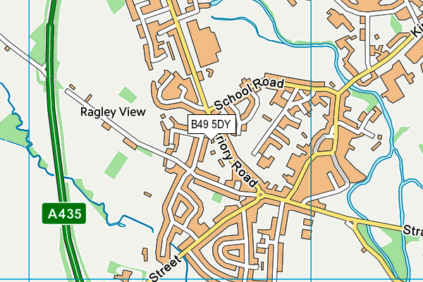 B49 5DY map - OS VectorMap District (Ordnance Survey)