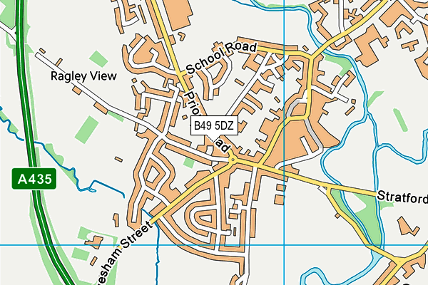 B49 5DZ map - OS VectorMap District (Ordnance Survey)