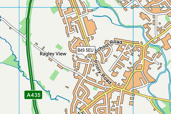B49 5EU map - OS VectorMap District (Ordnance Survey)