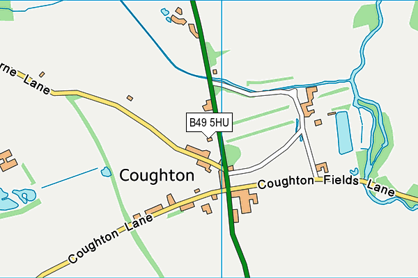 B49 5HU map - OS VectorMap District (Ordnance Survey)