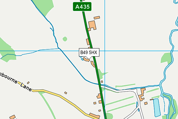 B49 5HX map - OS VectorMap District (Ordnance Survey)