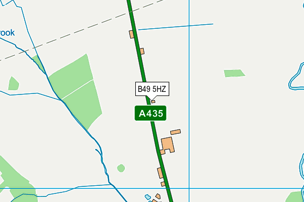 B49 5HZ map - OS VectorMap District (Ordnance Survey)