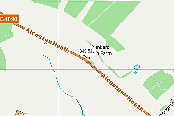 B49 5JL map - OS VectorMap District (Ordnance Survey)