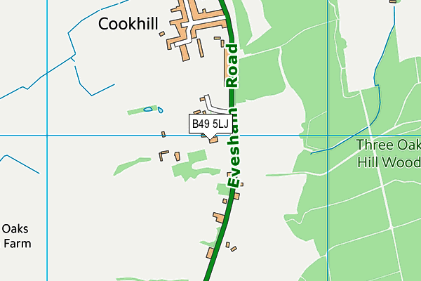 B49 5LJ map - OS VectorMap District (Ordnance Survey)