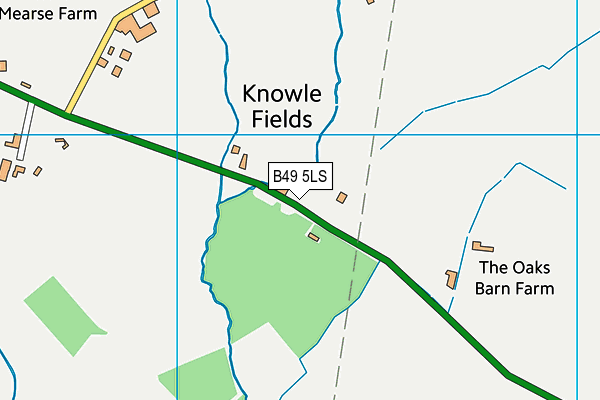B49 5LS map - OS VectorMap District (Ordnance Survey)