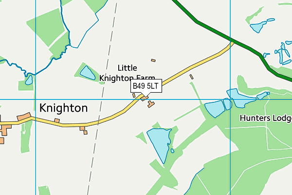 B49 5LT map - OS VectorMap District (Ordnance Survey)