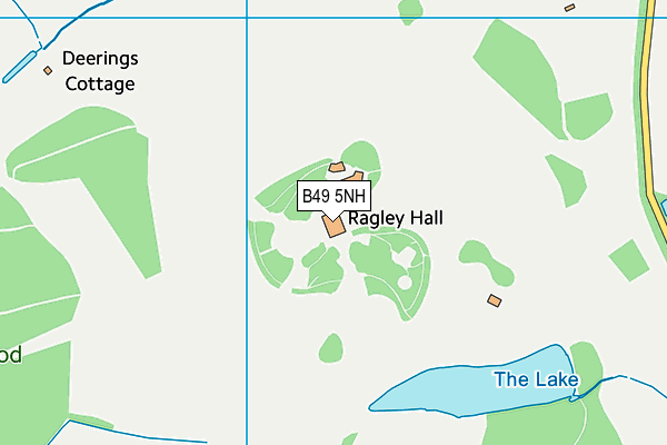 B49 5NH map - OS VectorMap District (Ordnance Survey)