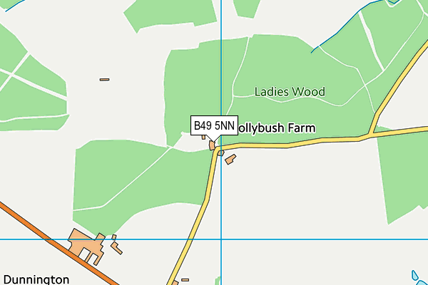 B49 5NN map - OS VectorMap District (Ordnance Survey)