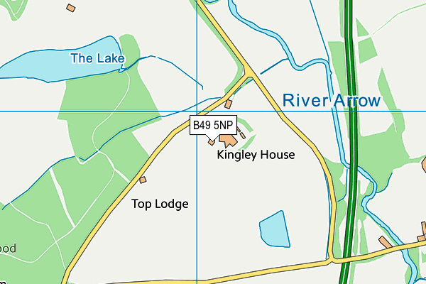 B49 5NP map - OS VectorMap District (Ordnance Survey)