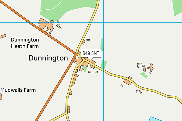 B49 5NT map - OS VectorMap District (Ordnance Survey)