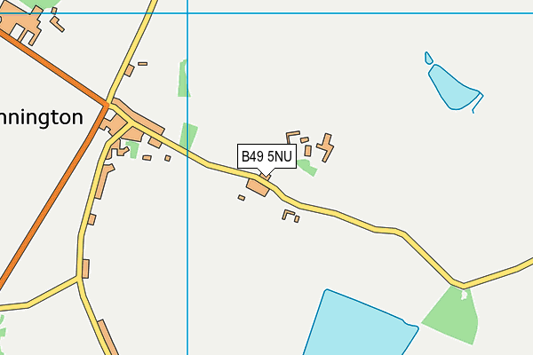 B49 5NU map - OS VectorMap District (Ordnance Survey)