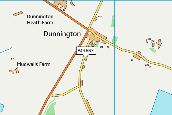 B49 5NX map - OS VectorMap District (Ordnance Survey)