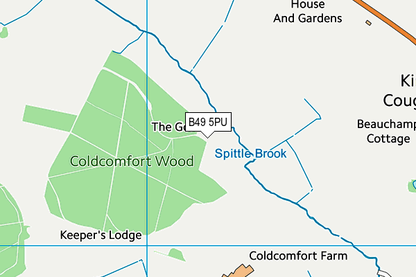 B49 5PU map - OS VectorMap District (Ordnance Survey)