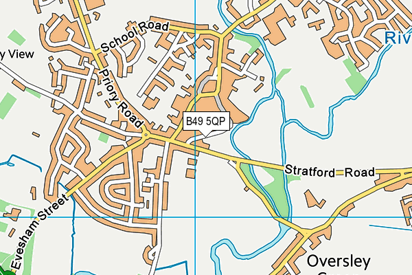 B49 5QP map - OS VectorMap District (Ordnance Survey)