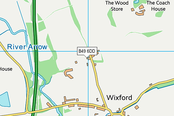 B49 6DD map - OS VectorMap District (Ordnance Survey)