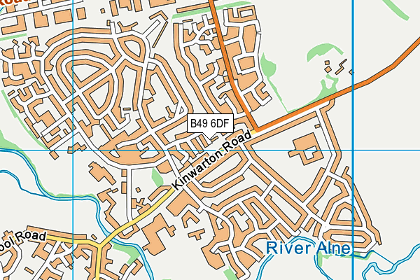 B49 6DF map - OS VectorMap District (Ordnance Survey)