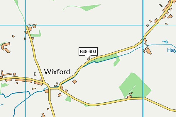 B49 6DJ map - OS VectorMap District (Ordnance Survey)