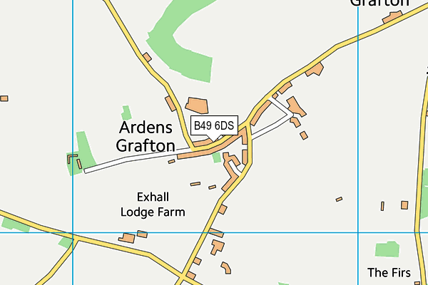 B49 6DS map - OS VectorMap District (Ordnance Survey)