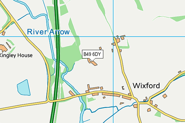 B49 6DY map - OS VectorMap District (Ordnance Survey)