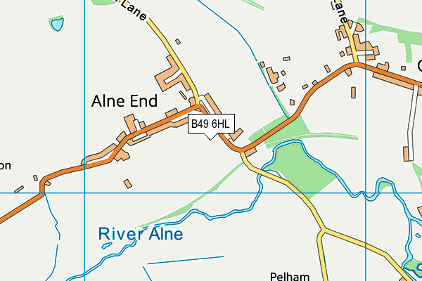 B49 6HL map - OS VectorMap District (Ordnance Survey)