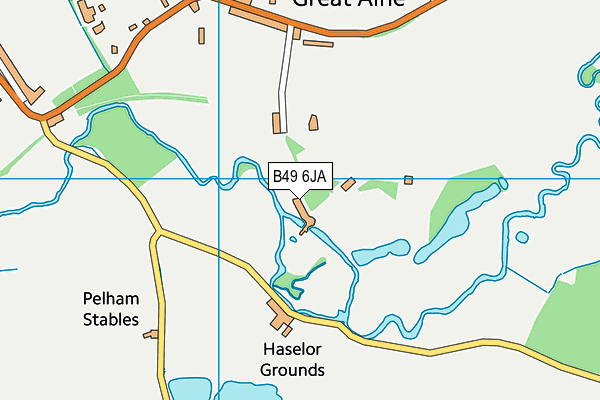 B49 6JA map - OS VectorMap District (Ordnance Survey)