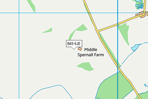 B49 6JE map - OS VectorMap District (Ordnance Survey)