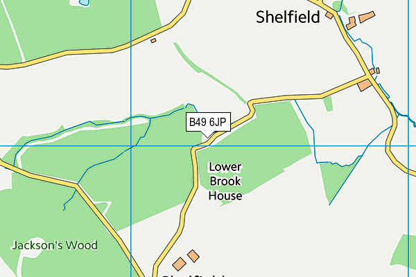 B49 6JP map - OS VectorMap District (Ordnance Survey)