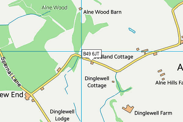 B49 6JT map - OS VectorMap District (Ordnance Survey)