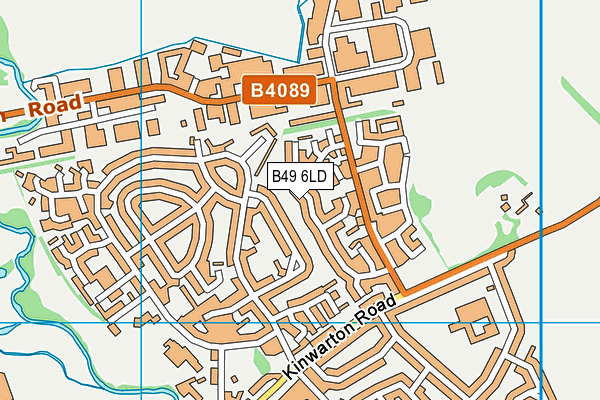 B49 6LD map - OS VectorMap District (Ordnance Survey)