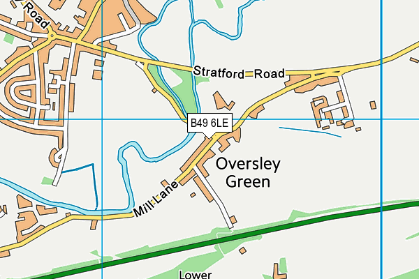 B49 6LE map - OS VectorMap District (Ordnance Survey)