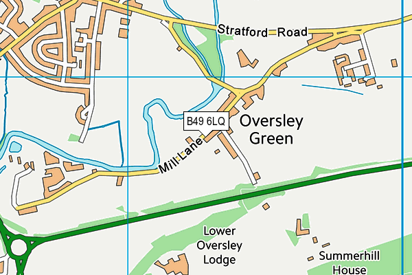 B49 6LQ map - OS VectorMap District (Ordnance Survey)