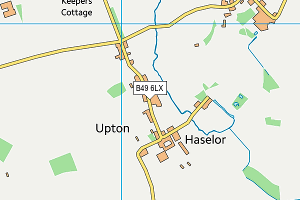 B49 6LX map - OS VectorMap District (Ordnance Survey)