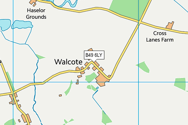 B49 6LY map - OS VectorMap District (Ordnance Survey)