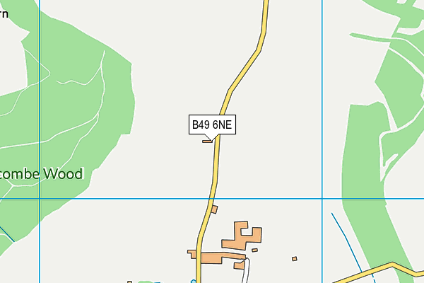 B49 6NE map - OS VectorMap District (Ordnance Survey)