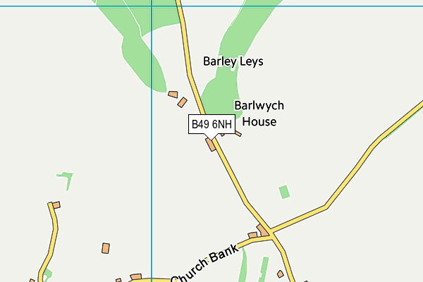 B49 6NH map - OS VectorMap District (Ordnance Survey)