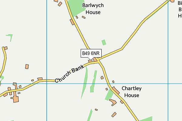 B49 6NR map - OS VectorMap District (Ordnance Survey)