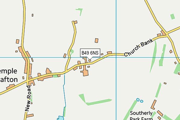 B49 6NS map - OS VectorMap District (Ordnance Survey)