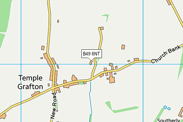 B49 6NT map - OS VectorMap District (Ordnance Survey)