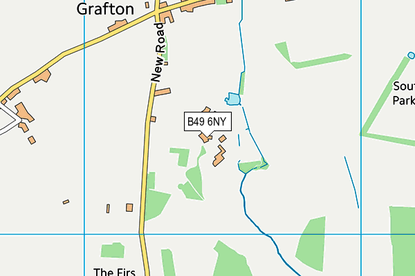 Temple Grafton Cricket Club map (B49 6NY) - OS VectorMap District (Ordnance Survey)