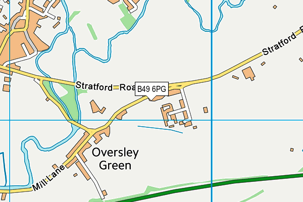B49 6PG map - OS VectorMap District (Ordnance Survey)