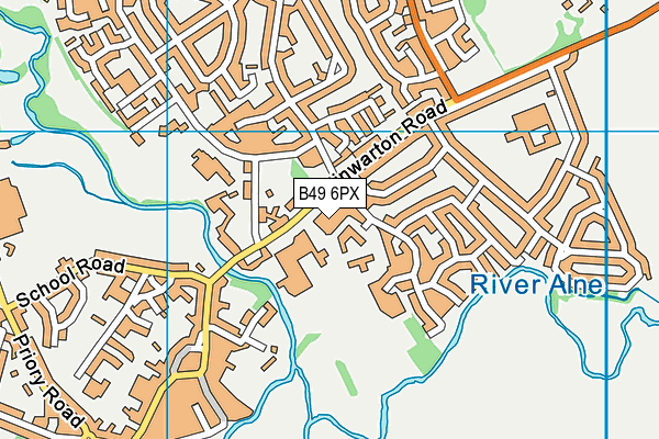 St Benedicts Catholic High School map (B49 6PX) - OS VectorMap District (Ordnance Survey)