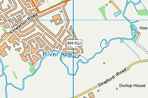 B49 6QJ map - OS VectorMap District (Ordnance Survey)