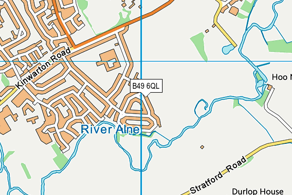B49 6QL map - OS VectorMap District (Ordnance Survey)