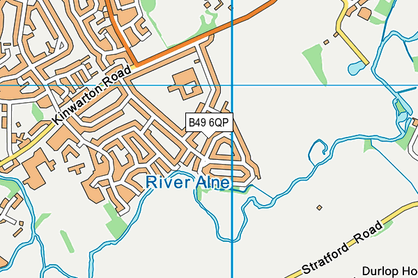 B49 6QP map - OS VectorMap District (Ordnance Survey)