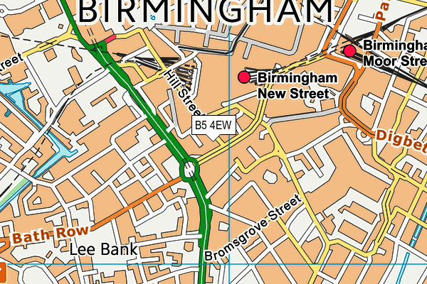 B5 4EW map - OS VectorMap District (Ordnance Survey)