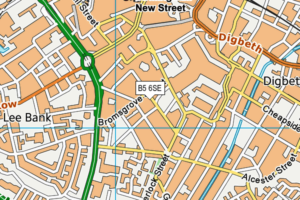 B5 6SE map - OS VectorMap District (Ordnance Survey)