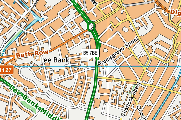 B5 7BE map - OS VectorMap District (Ordnance Survey)