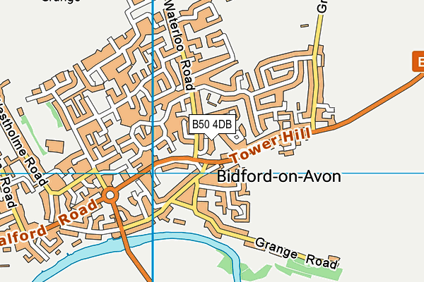 B50 4DB map - OS VectorMap District (Ordnance Survey)