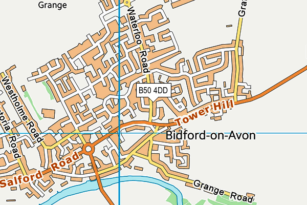 B50 4DD map - OS VectorMap District (Ordnance Survey)