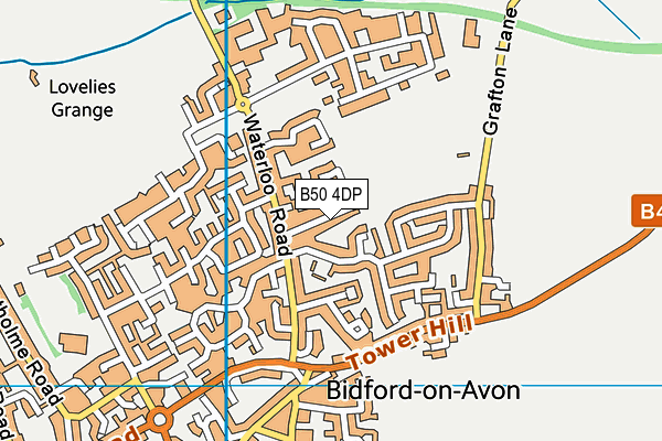 B50 4DP map - OS VectorMap District (Ordnance Survey)